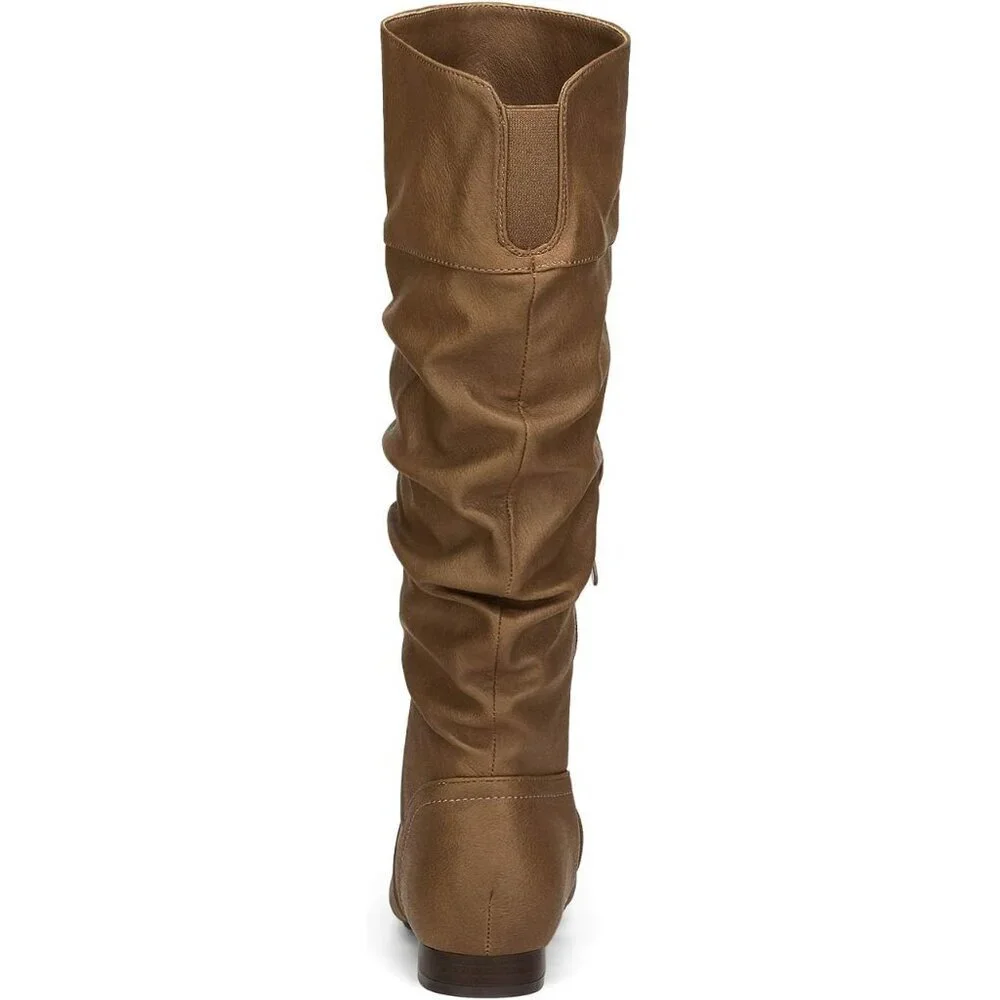 Women's Camel Dream Pairs Pull On Knee High Boots for Fall and Winter